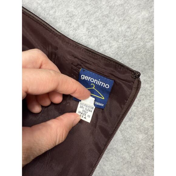 Vintage Geronimo by Stephen Digeronimo Womens Size 4 Brown Halter Mini Dress - Picture 12 of 15